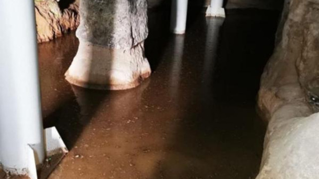 Kapadokya'da yeraltı şehrini su bastı