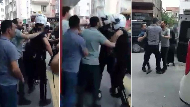 Sokakta sigara içen kadına dayak !