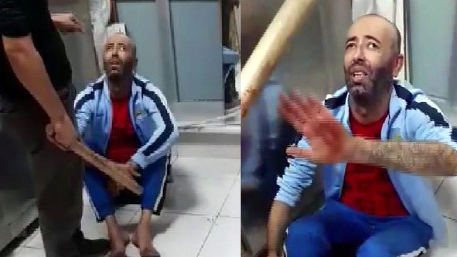 Markette suçüstü ! Depoda sopayla dövüp polise teslim etti