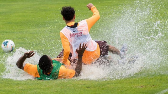 Galatasaray'da kıran kırana idman
