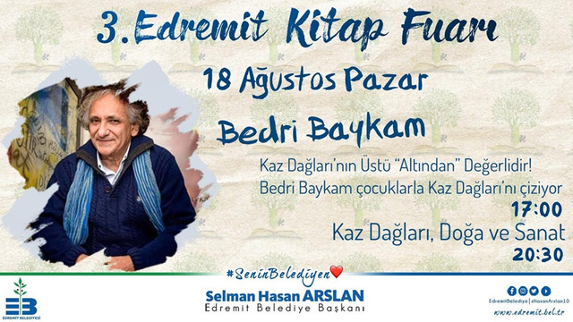 Bedri Baykam Edremitli çocuklarla Kaz Dağları’nı çizecek