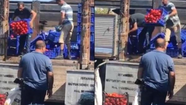İBB'den ''çöpe dökülen domates'' açıklaması