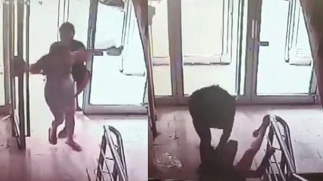 Öğretmenden komşusuna tekme tokat dayak