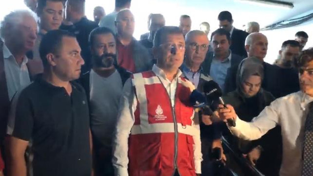 İmamoğlu yağmur sonrası inceleme yaptı