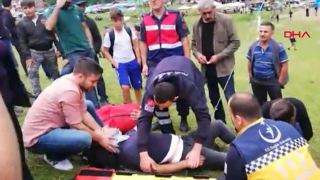 Ayder Yaylası'nda salıncak kazası