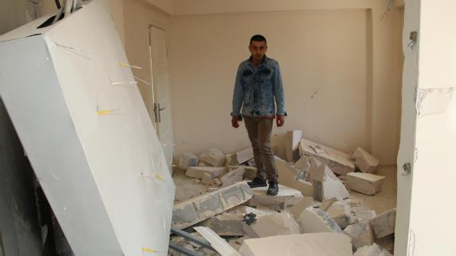 Apartmanda korku dolu anlar ! Çelik kapılar yerinden fırladı