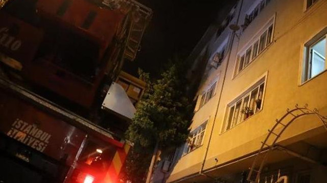 İstanbul'da öğrenci evinde yangın