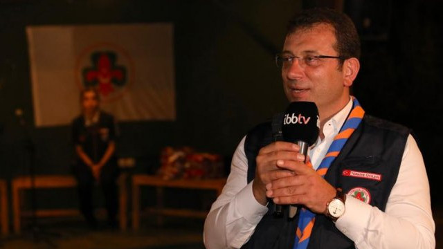 Ekrem İmamoğlu'na izci kampında yoğun ilgi