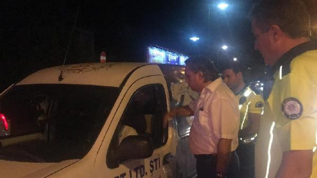 Emniyet müdürüne yakalandı, fırçayı yedi