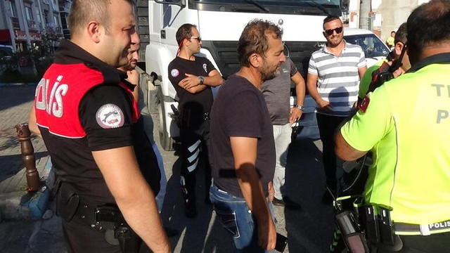 Yasak yola giren TIR'cının polise verdiği cevap şaşırttı