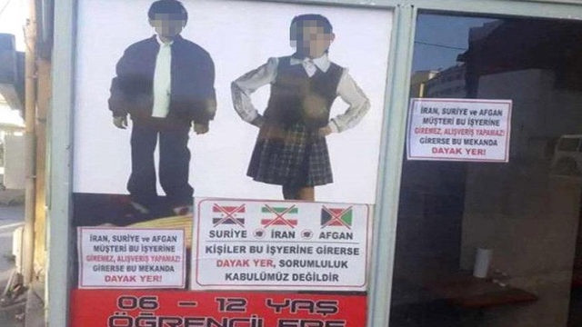 ''İran, Suriye ve Afgan müşteri giremez'' yazısına ceza