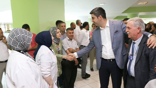 Gökhan Başkan belediye personeliyle bayramlaştı