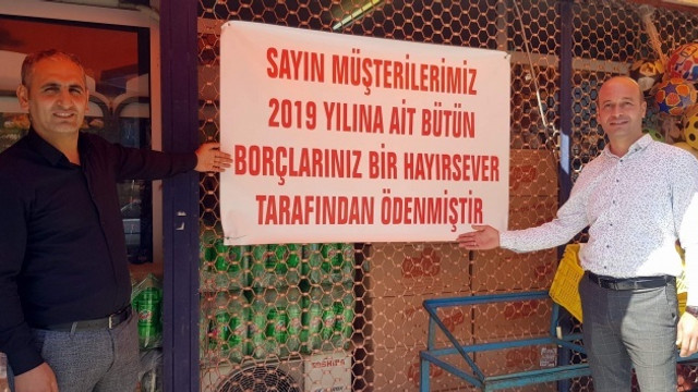 Gizemli hayırsever veresiye defterini satın aldı