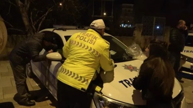 Alkollü sürücüden güldüren açıklama