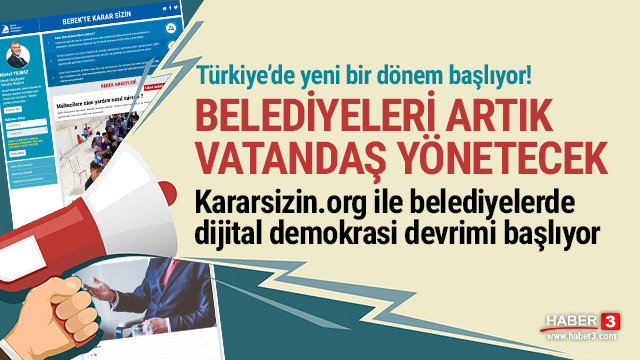 Kararsizin.org sitesi ile belediyelerde dijital demokrasi devrimi başlıyor