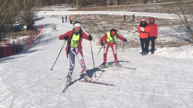 Kayaklı Koşu Eleme Müsabakaları'nda 446 sporcu yarıştı