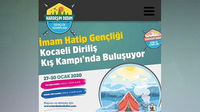 Sömestr tatilinde harem-selamlık kamp