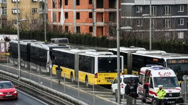 Okmeydanı'nda metrobüs kazası