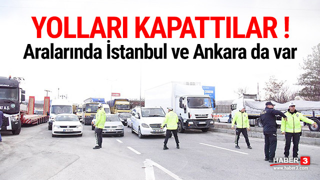 Nakliyeciler Kamyonlariyla 4 Ilde Yollari Kapatti Guncel