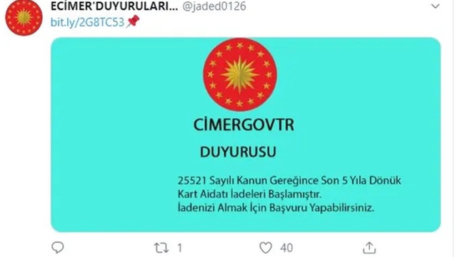 İnternette CİMER dolandırıcılığına dikkat!
