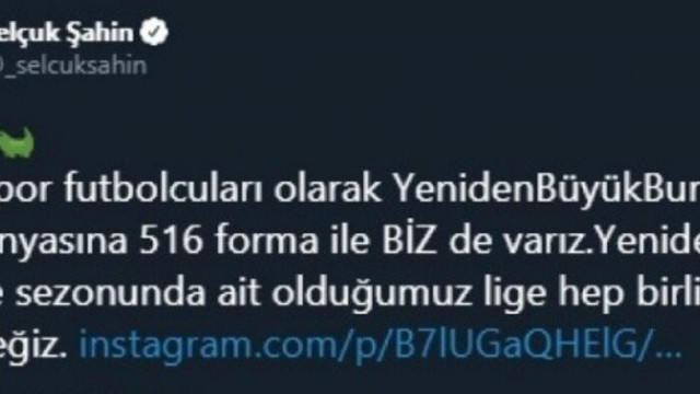 Bursasporlu futbolculardan kampanyaya destek