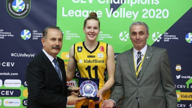 VakıfBank, Maribor'a set vermedi