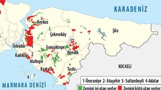 Iste Istanbul Un Ilce Ilce Deprem Risk Haritasi Guncel