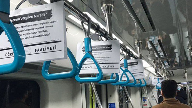Marmaray'da eylem var! Üniversitelilerden deprem vergileri nerede eylemi