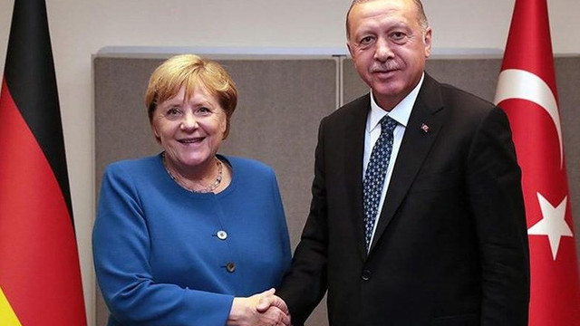 Cumhurbaşkanı Erdoğan Almanya Başbakanı Merkel ile görüştü