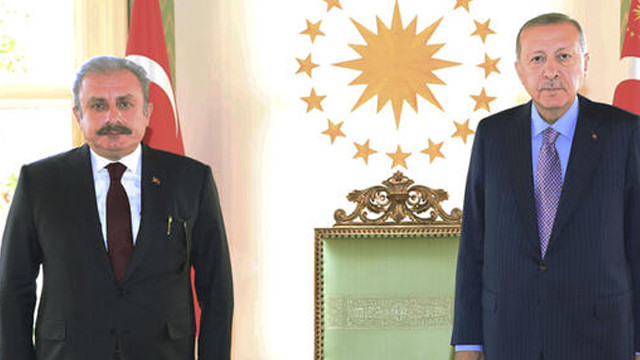 Cumhurbaşkanı Erdoğan, TBMM Başkanı Şentop'u kabul etti