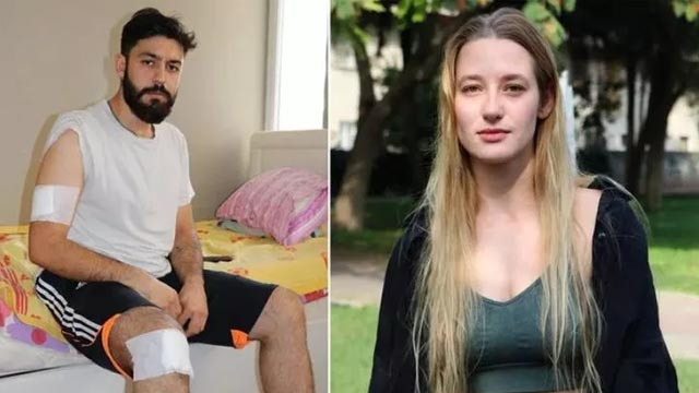 Darp edilen genç kızı kurtarmak istedi, 4 yerinden bıçaklandı