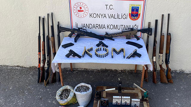 Konya'da silah kaçakçılığına büyük operasyon: 4 gözaltı