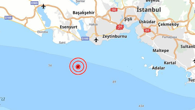 İstanbul'da 3.2 büyüklüğünde deprem