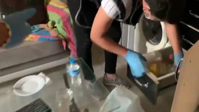 Evinde sahte içki üreten kişi yakalandı