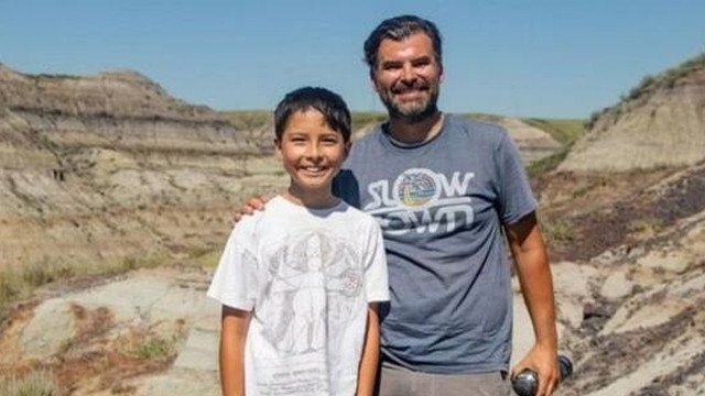 12 yaşındaki çocuk 69 milyon yıllık dinozor fosili buldu