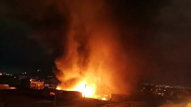 Ankara'da büyük yangın! 2 fabrikayı yaktı