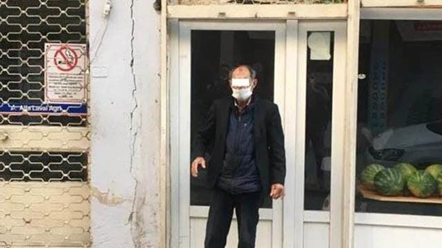 Karantinayı delerek gezmeye çıkan yaşlı adam böyle yakalandı