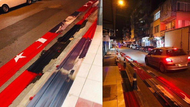 Türk bayrağının yola serenler hesap verecek