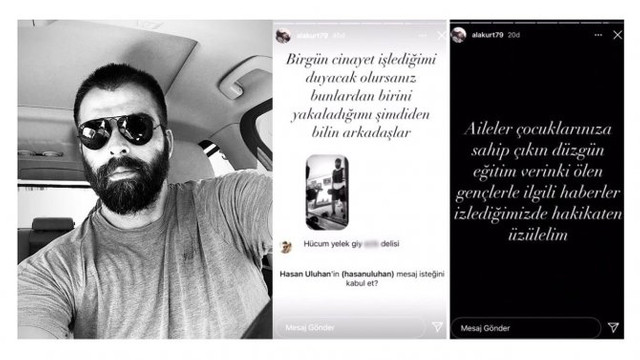 Mehmet Akif Alakurt bu sefer de ölümle tehdit etti
