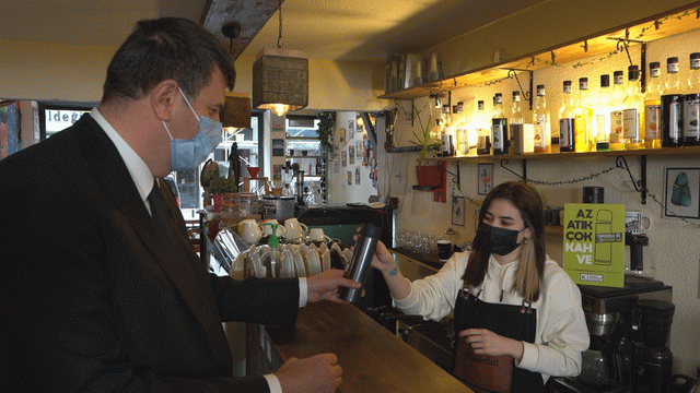 Kadıköy'de ''Az atık, çok kahve'' kampanyası