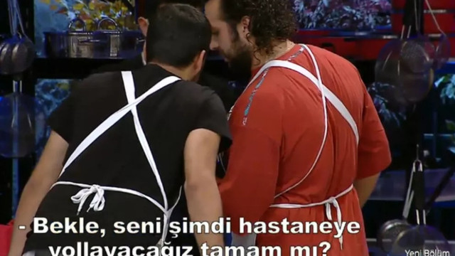 MasterChef'te Barbaros hastaneye götürüldü