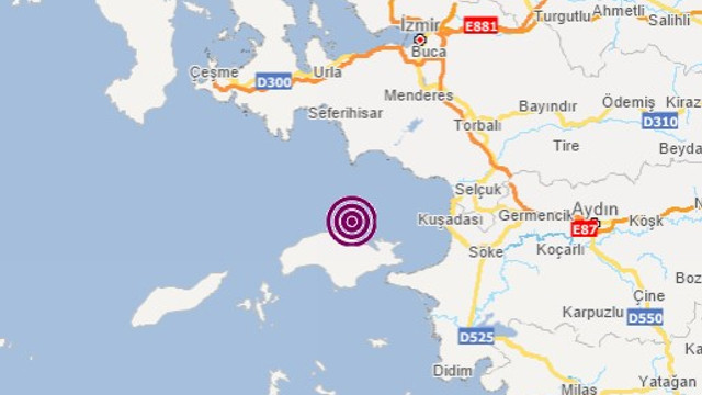 İzmir açıklarında korkutan deprem