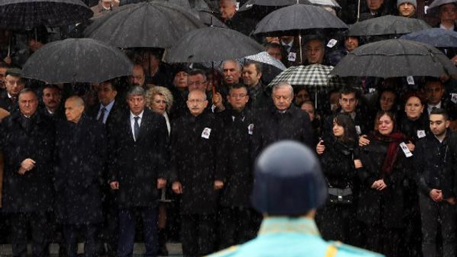 Kılıçdaroğlu, Bahçeli ve Akşener cenaze törenine katıldı