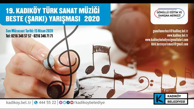 Kadıköy Türk Sanat Müziği Beste Yarışması başladı