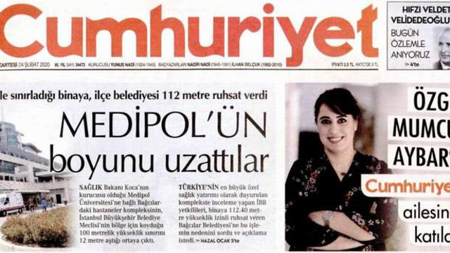 Uğur Mumcu'nun kızı Cumhuriyet'te
