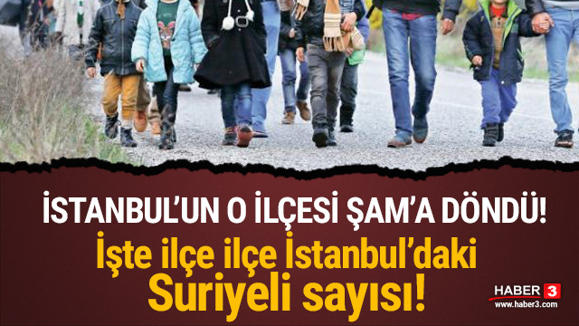Ilce Ilce Iste Istanbul Daki Suriyeli Siginmaci Sayisi Guncel