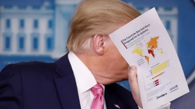 Trump'ın elindeki Koronavirüs kağıdında Türkiye detayı