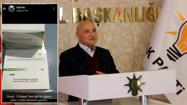 AK Paritli vekilin oğlu koronavirüs testi mi satıyor ?