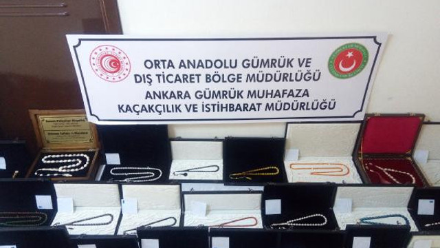 Ankara'da 1 milyon liralık tespih operasyonu