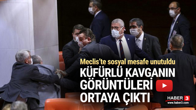 Meclis'teki ağır küfürlü kavganın görüntüleri ortaya çıktı !